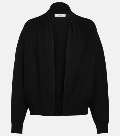 Shop Vince Wool-blend Cardigan In Black