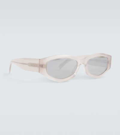 Givenchy Gv Day Oval Sunglasses In White
