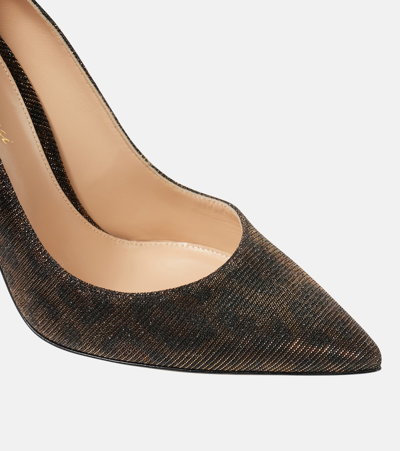 GIANVITO 105豹纹印花高跟鞋