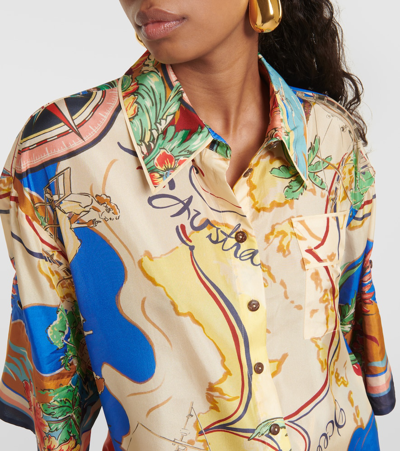 Shop Zimmermann Alight Printed Silk Shirt In Multicoloured