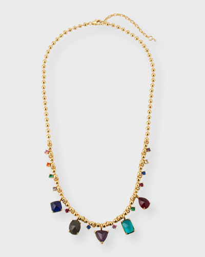 Shop Tai Multi-jewel Necklace In Gold