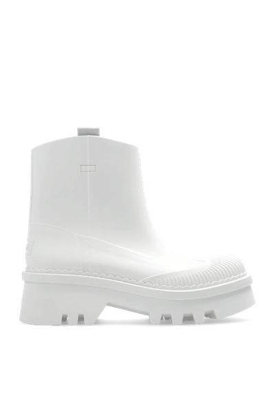 Shop Chloé White ‘raina' Rain Boots In New