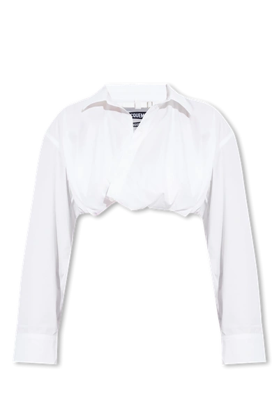 Shop Jacquemus White ‘bahia Courte' Shirt In New
