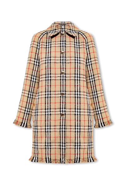 Shop Burberry Beige ‘camden' Coat In New