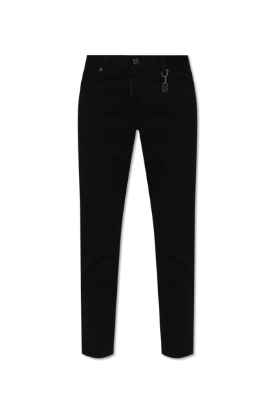 Shop Dsquared2 Black ‘cropped Twiggy' Jeans In New