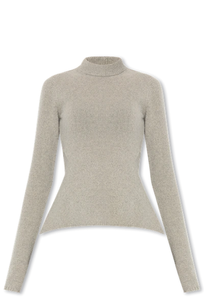 Shop Rick Owens Grey Cashmere Sweater New