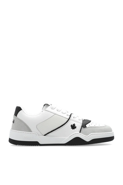 Shop Dsquared2 White ‘spiker' Sneakers In New