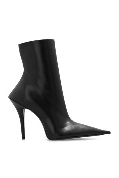 Shop Balenciaga Black ‘witch' Heeled Ankle Boots In New