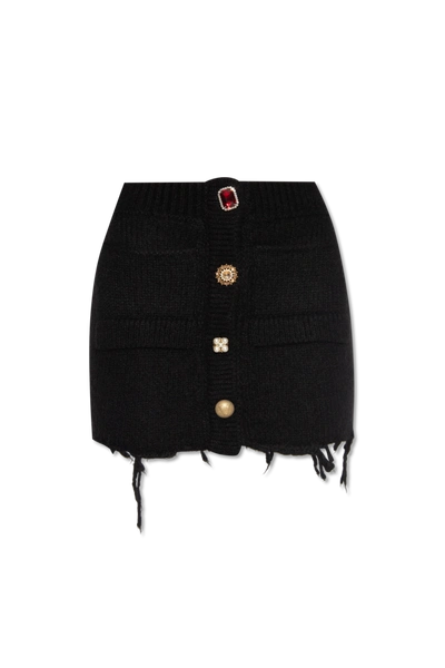 Shop Vetements Black Mini Skirt In New