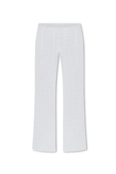 Shop Givenchy White Monogrammed Trousers In New