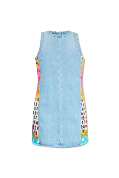 Shop Versace Blue Denim Dress From ‘la Vacanza' Collection In New
