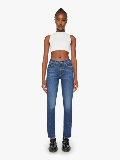 Shop Mother The Rascal Skimp Yee Haw Jeans In Blue