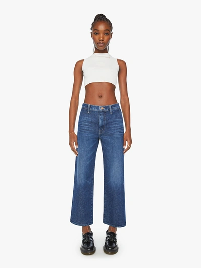 Shop Mother The Dodger Prep Ankle Yee Haw Jeans In Blue