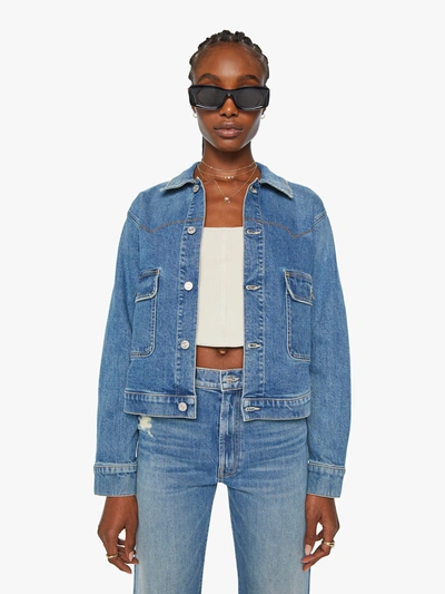 Shop Mother The Rootin Tootin Jacket Horsin' Around (also In S, M,l, Xl) In Blue