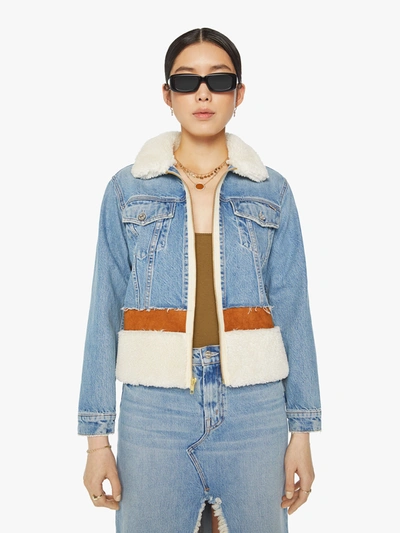 Shop Mother The Cut And Paste Ain't My First Rodeo Jacket (also In S, M,l, Xl) In Blue