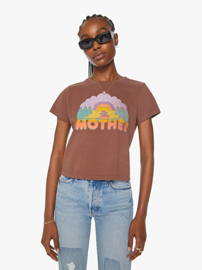 Shop Mother The Boxy Goodie Goodie Sunset T-shirt (also In S, M,l, Xl) In Red
