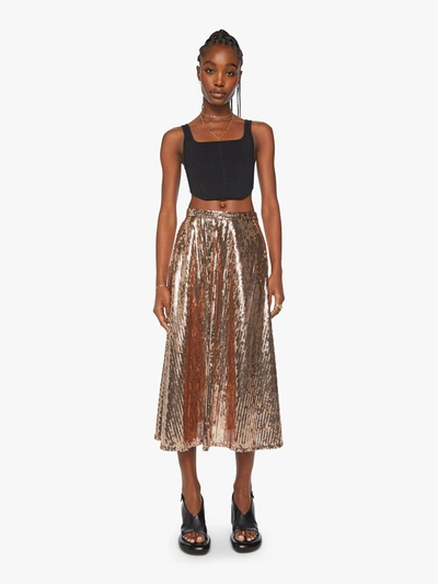 Shop Mother The Going Round Skirt All That Glitters (also In X, M,l, Xl) In Grey