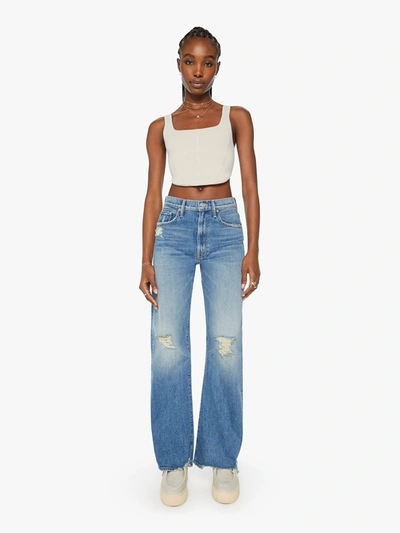 Shop Mother The Lasso Sneak Chew Just Horsin' Around Jeans In Blue