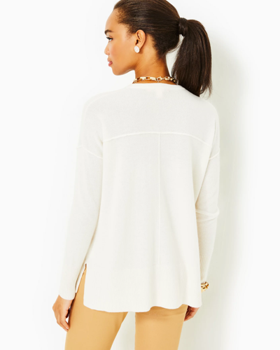 Shop Lilly Pulitzer Bedford Cashmere Sweater In Coconut