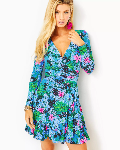 Shop Lilly Pulitzer Codylee Long Sleeve Romper In Multi Soiree All Day