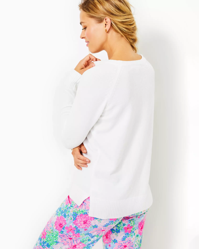 Shop Lilly Pulitzer Praxon Sweater In Coconut