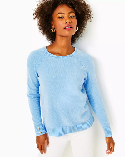 Shop Lilly Pulitzer Praxon Sweater In Bon Bon Blue