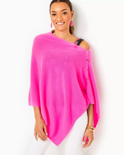 Shop Lilly Pulitzer Harp Cashmere Wrap In Cerise Pink