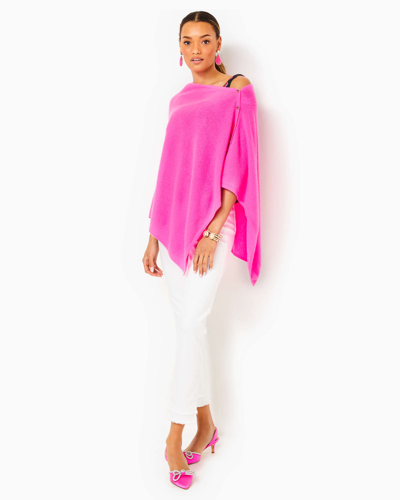 Shop Lilly Pulitzer Harp Cashmere Wrap In Cerise Pink