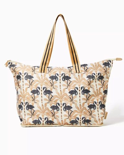 Shop Lilly Pulitzer Getaway Packable Tote In Deeper Coconut Lil Stir It Up