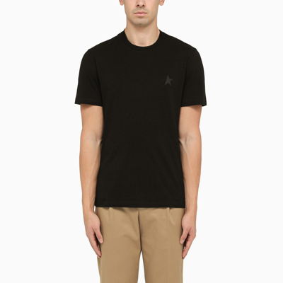 Shop Golden Goose Black T-shirt Star Collection