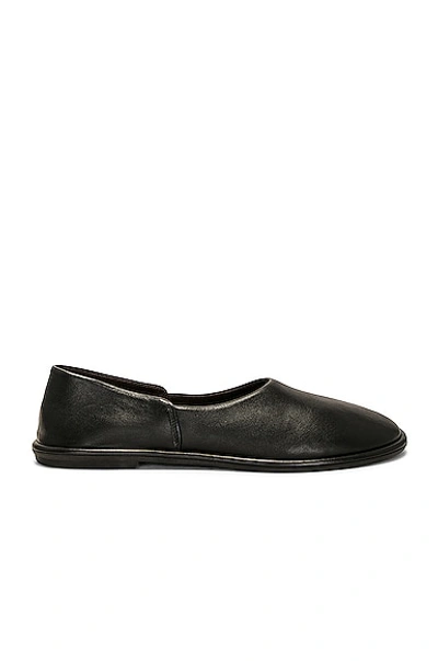 Shop The Row Canal Slip On Slippers In Black