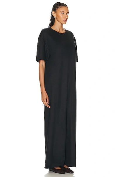 The Row Essentials Robi Crepe Maxi Dress In Black