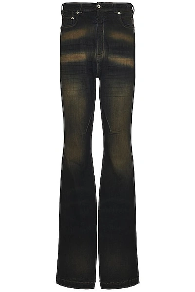 Rick Owens Drkshdw Geth Faded Cotton Denim Jeans In Mud | ModeSens