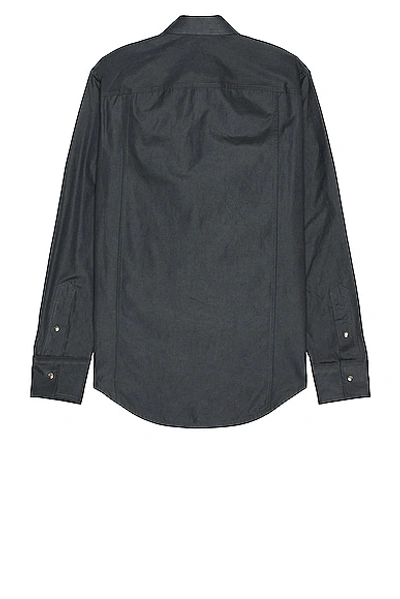 Shop Helmut Lang Wester Shirt In Slate
