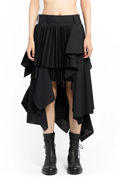 Shop Sacai Skirts In Black