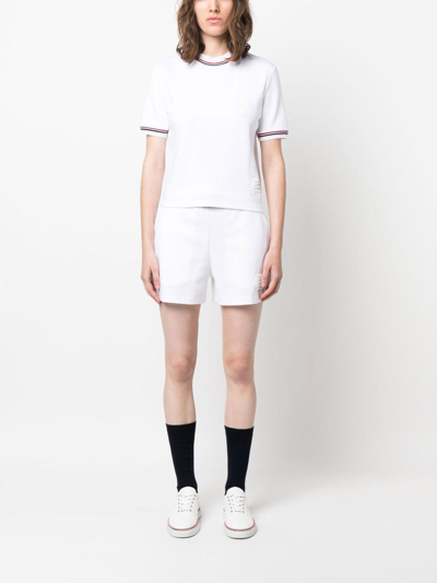 Shop Thom Browne Shorts In White