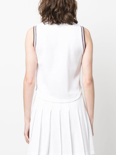 Shop Thom Browne Tops In White