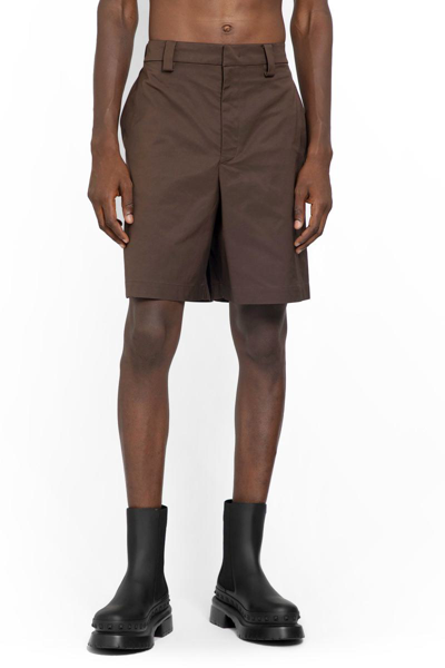 Shop Valentino Shorts In Brown