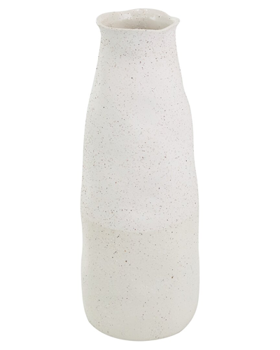 Peyton Lane Ceramic Abstract Wavy Vase In Cream
