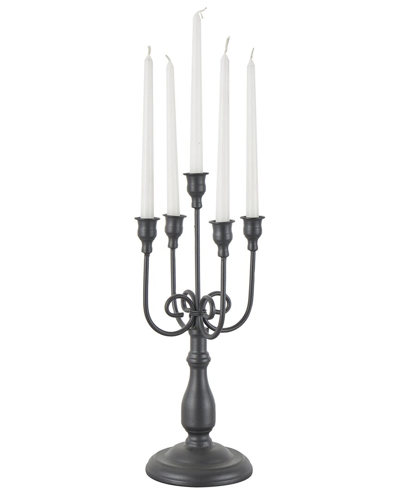 Peyton Lane Antique Style Candelabra In Black