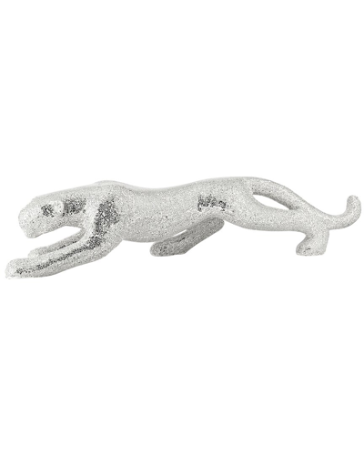 Shop Finesse Decor Boli Panther Sculpture In Silver