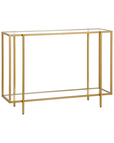 Shop Abraham + Ivy Vireo 42in Rectangular Console Table With Glass Shelf