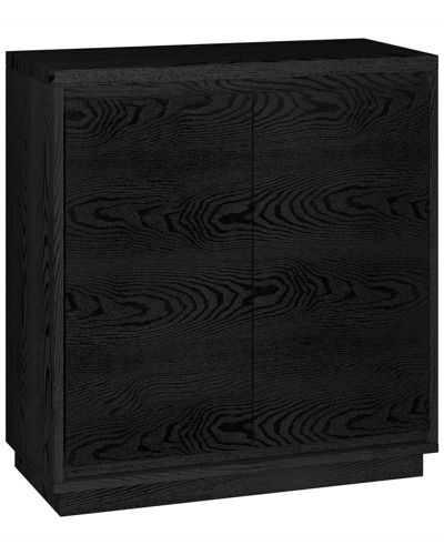 Shop Abraham + Ivy Presque 30in Rectangular Accent Cabinet In Black