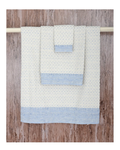 Shop Moda At Home Porto 6pc Towel Set In Blue