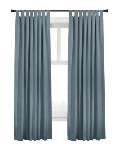 Shop Thermaplus Ventura Set Of 2 Blackout Tab Top 52x95 Curtain Panels In Blue