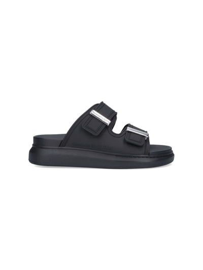 Shop Alexander Mcqueen 'hybrid' Sandals In Black  