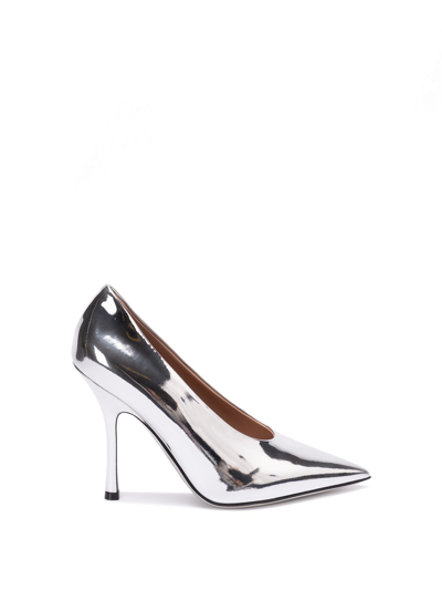 Shop Valentino Nite-out` Leather Pumps In Metallic