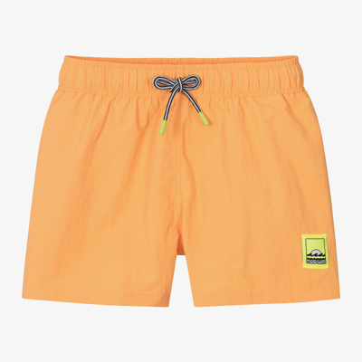 Shop Molo Teen Boys Orange Swim Shorts (upf50+)