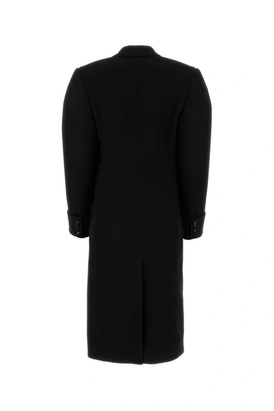 Shop Bottega Veneta Coats In Black