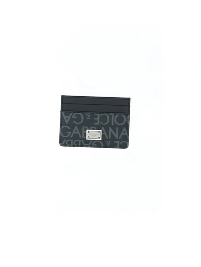 Shop Dolce & Gabbana Wallets & Cardholder In Nero/grigio
